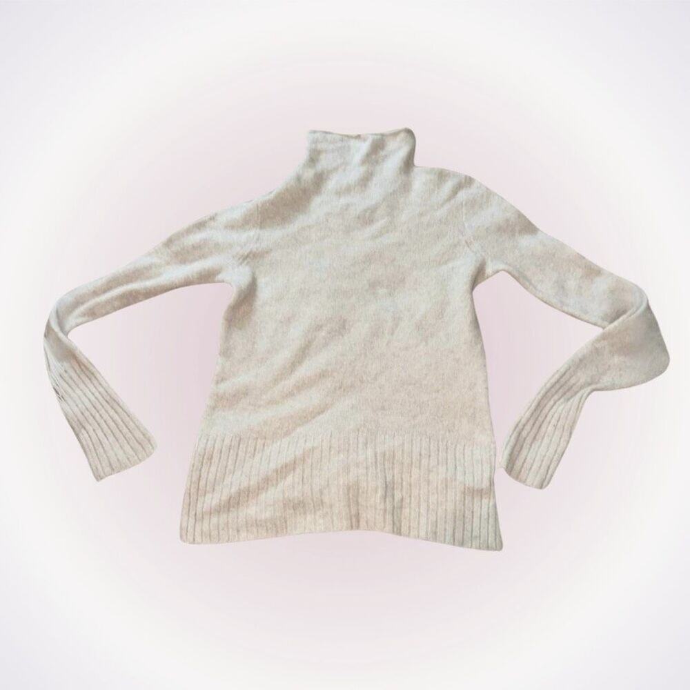 Madewell Cream Turtleneck Wool Sweater | Sz XS